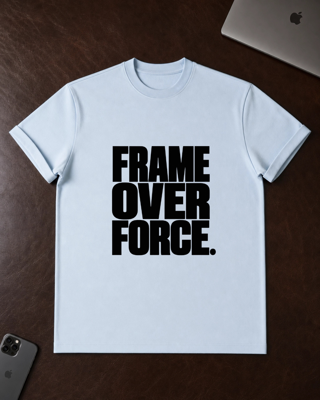 FRAME OVER FORCE. T-Shirt