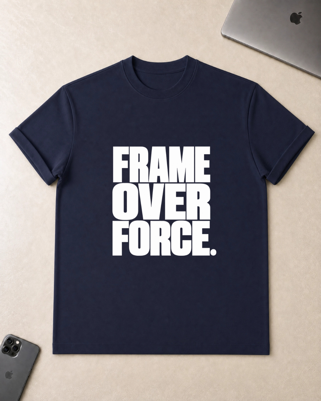 FRAME OVER FORCE. T-Shirt